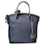 Bolso Tote Lockit MM Monogram De Jour Louis Vuitton Azul Cuero Nylon  ref.1510744