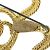 Spilla vintage placcata in oro Chanel Clover Cocomark - vista 3