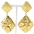 Chanel Quilted Gold Plated Ladies Earrings Golden Gold-plated  ref.1510935