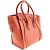 Céline Bolso de mano Celine Luggage Micro Shopper Roja - vista 3