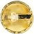 Vintage vergoldete Ohrringe Chanel Cocomark Matelassé Golden - Ansicht 5