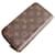 Porte-monnaie Monogram Louis Vuitton Cuir vernis Marron Rouge Monogramme  ref.1511350