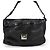Céline Borsa a spalla in pelle nera Celine in suede di pony Nero