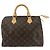 Speedy Borsa a mano in tela Monogram Louis Vuitton Marrone