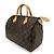 Speedy Borsa a mano in tela Monogram Louis Vuitton Marrone - vista 2