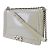 Borsa a spalla in pelle smaltata Chanel Boy Bianco - vista 2