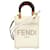 Sac à bandoulière Fendi Sunshine Shopper Small 2Way Cuir Blanc  ref.1511715