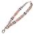 CHANEL Collana in tweed con perle B17S Rosa
