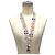 CHANEL Collana in tweed con perle B17S Rosa - vista 2