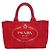 Prada Rote Denim Tote Tasche