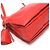 Borsa a spalla in pelle rossa Loewe Rosso - vista 7