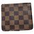 Billetera bi-fold Damier marrón Louis Vuitton Castaño - vista 2
