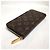 Zippy Cartera Larga Coquelicot Louis Vuitton Roja - vista 5