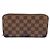 Cartera Zippy Damier marrón Louis Vuitton Castaño