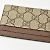 Tarjetero Gucci Beige Marrón GG Supreme Castaño - vista 4