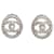 Boucles d'oreilles Chanel Oval Coco Stone Métal  ref.1512629