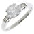 Harry Winston Platinring mit rundem Diamant