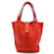 Hermès Bolsa Hermes Picotin Lock PM Vermelho Couro  ref.1513042