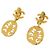 Vintage vergoldete Clip-Ohrringe von Chanel Golden - Ansicht 2
