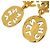 Vintage vergoldete Clip-Ohrringe von Chanel Golden - Ansicht 4