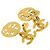 Vintage vergoldete Clip-Ohrringe von Chanel Golden - Ansicht 5