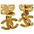 Vintage vergoldete Clip-Ohrringe von Chanel Golden - Ansicht 6