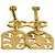 Vintage vergoldete Clip-Ohrringe von Chanel Golden - Ansicht 8