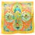 Foulard in seta Hermès Carré 90 Amazonia Blu Multicolore Arancione