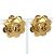 Vintage vergoldete Blumen Ohrstecker von Chanel Golden