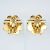 Vintage vergoldete Blumen Ohrstecker von Chanel Golden - Ansicht 3
