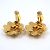 Vintage vergoldete Blumen Ohrstecker von Chanel Golden - Ansicht 4