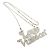 Collana Louis Vuitton Colliersquard LV Strass Argento