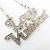 Collana Louis Vuitton Colliersquard LV Strass Argento - vista 2