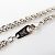 Collana Louis Vuitton Colliersquard LV Strass Argento - vista 5