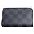Porte-monnaie Zippy Damier Graphite Louis Vuitton Marron Noir Damier ebène