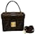 Fendi Zucca Pattern Vanity Bag Brown Black Leather Cloth  ref.1514261