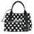 Everyday Sac à main Balenciaga Navy Cabas S Dot Print Cuir Toile Noir Blanc  ref.1514442