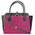 Bulgari Bolsa de couro feminina Bvlgari 281553 Preto Roxo  ref.1514476