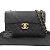 Borsa a spalla Chanel Matelassé 34 Coco Mark con catena Nero