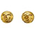 Chanel Vintage Round Coco Earrings Golden  - view 1