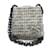 Autre Marque Chenel Tweed Chain Shoulder Bag Camellia Black White Grey  ref.1514735