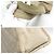 Chanel Stepp-Canvas-Tote-Bag in Elfenbein Beige Roh Aus weiß - Ansicht 5