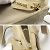 Chanel Stepp-Canvas-Tote-Bag in Elfenbein Beige Roh Aus weiß - Ansicht 7