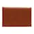 Hermès Hermes Calvi Chevre Brown Card Case Diamond  ref.1514829