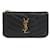 Porta-moedas de couro preto Saint Laurent  ref.1514998