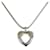 Tiffany & Co Tiffany 925/750 Combination Heart Pendant Necklace Silvery Golden Silver Yellow gold  ref.1515163