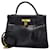 Hermès Hermes Kelly 32 Handbag in Blue Indigo Pony-style calfskin  ref.1515172