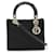 Christian Dior Lady Cannage Handbag Black Nylon  ref.1515176