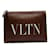 Valentino Garavani Brown Leather Studded Clutch Bag  ref.1515229