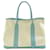 Hermès Hermes Garden PM Handtasche in Blue Atoll Blau Tuch  ref.1515239